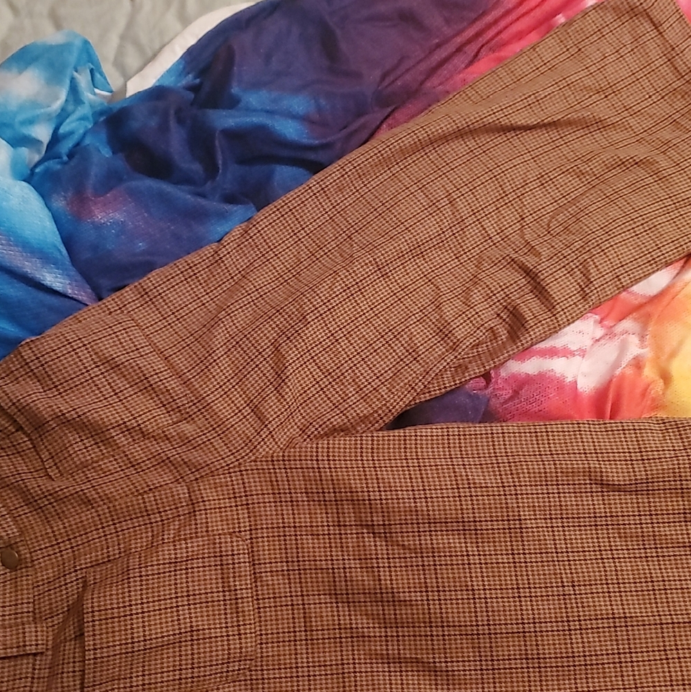 Forever 21 Plaid wide leg bottoms!